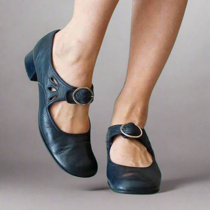 Denisa | Orthopädische Ledersandalen mit bequemer Keilsohle