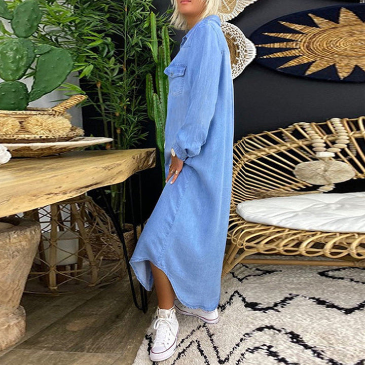 Lilla™ | Bequemes Jeanshemdkleid