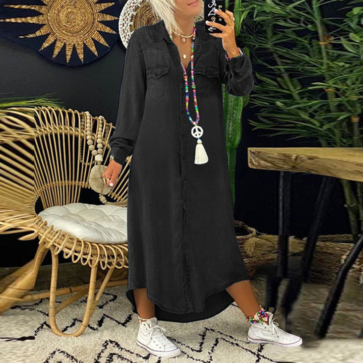 Lilla™ | Bequemes Jeanshemdkleid