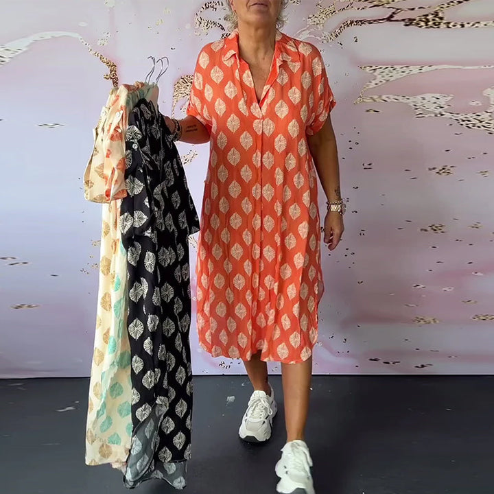 Dini™ | Stylisches Kleid mit V-Ausschnitt