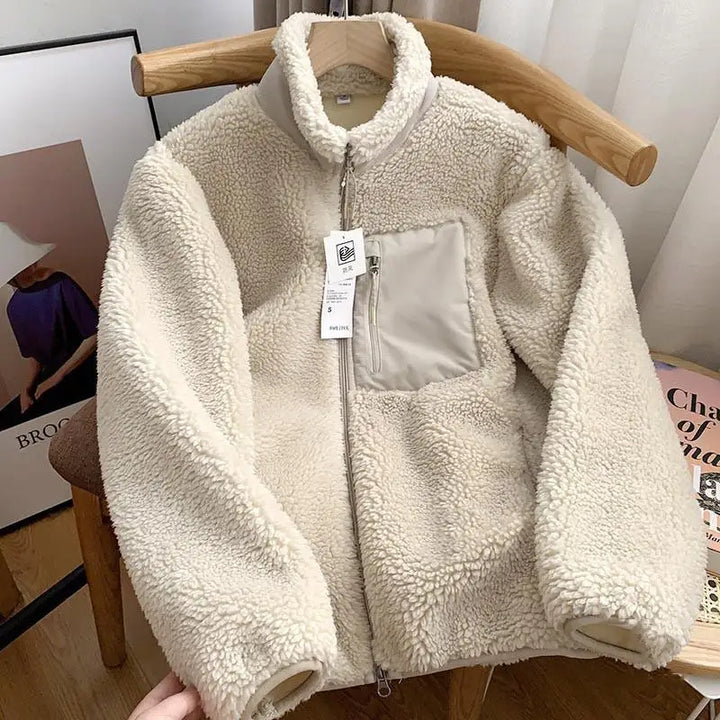Lilly™ - Damen Winterjacke mit Teddy-Effekt