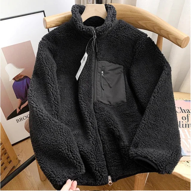 Lilly™ - Damen Winterjacke mit Teddy-Effekt