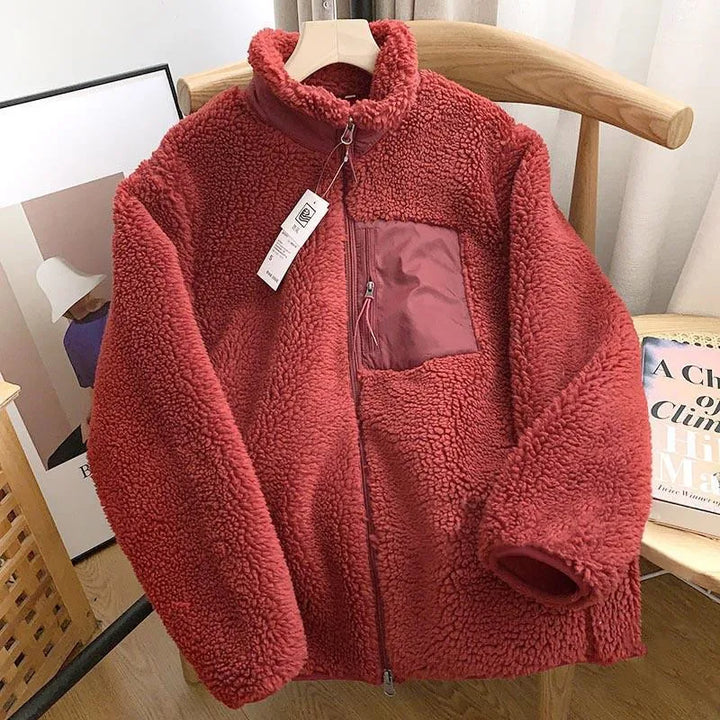 Lilly™ - Damen Winterjacke mit Teddy-Effekt