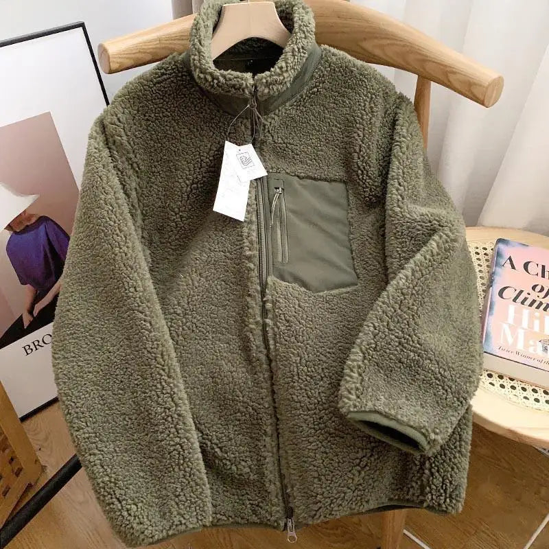 Lilly™ - Damen Winterjacke mit Teddy-Effekt