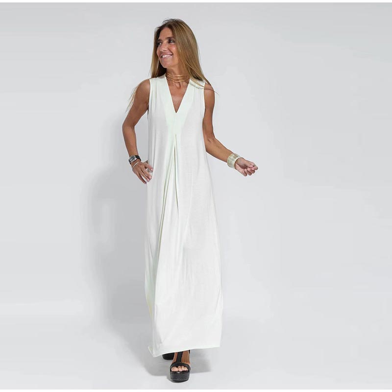 Leila™ | Elegantes langes Kleid + kostenlose passende Strickjacke