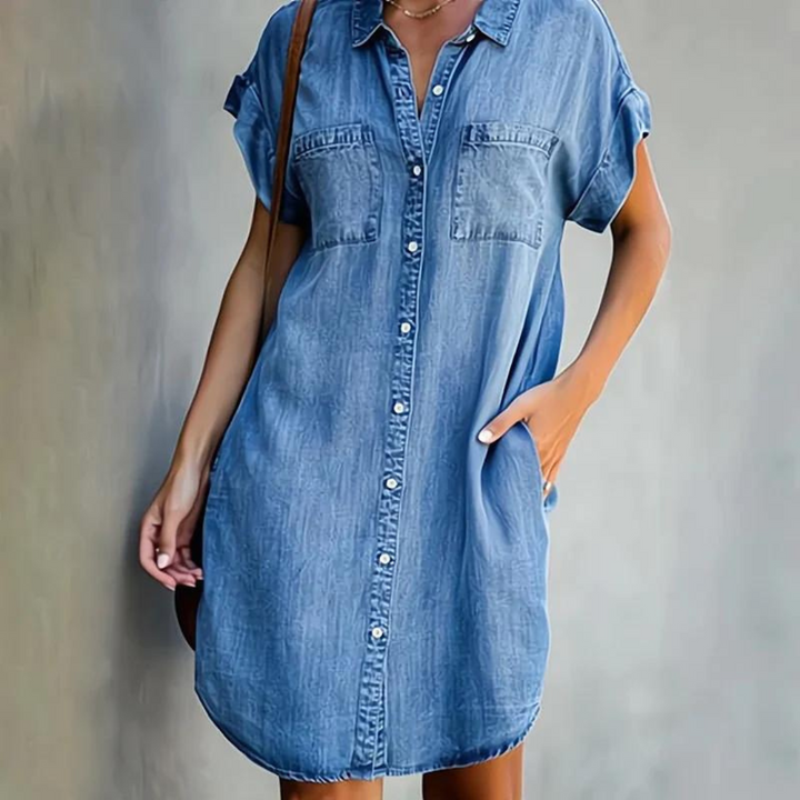 Luna™ | Schickes Jeanskleid
