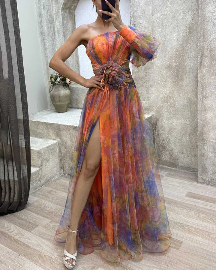 Cecelia | Elegantes Schlitzkleid