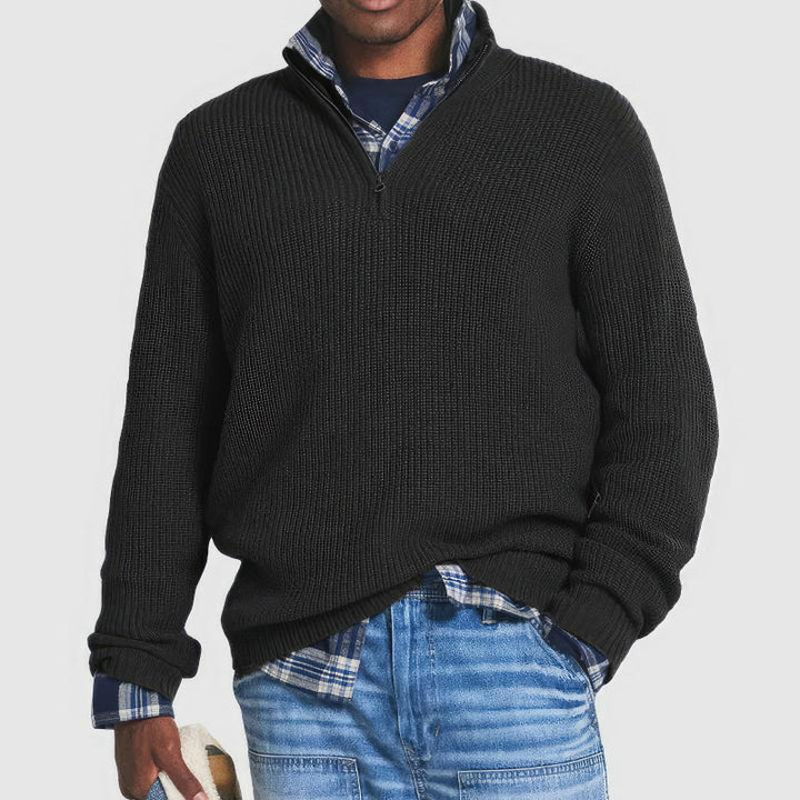 Finn | Strickpullover mit Reißverschluss für Herren