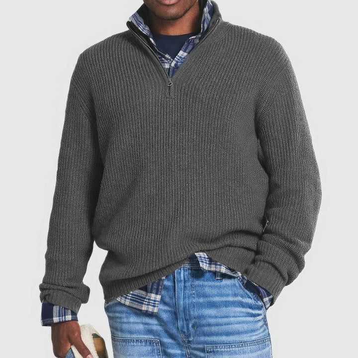 Finn | Strickpullover mit Reißverschluss für Herren