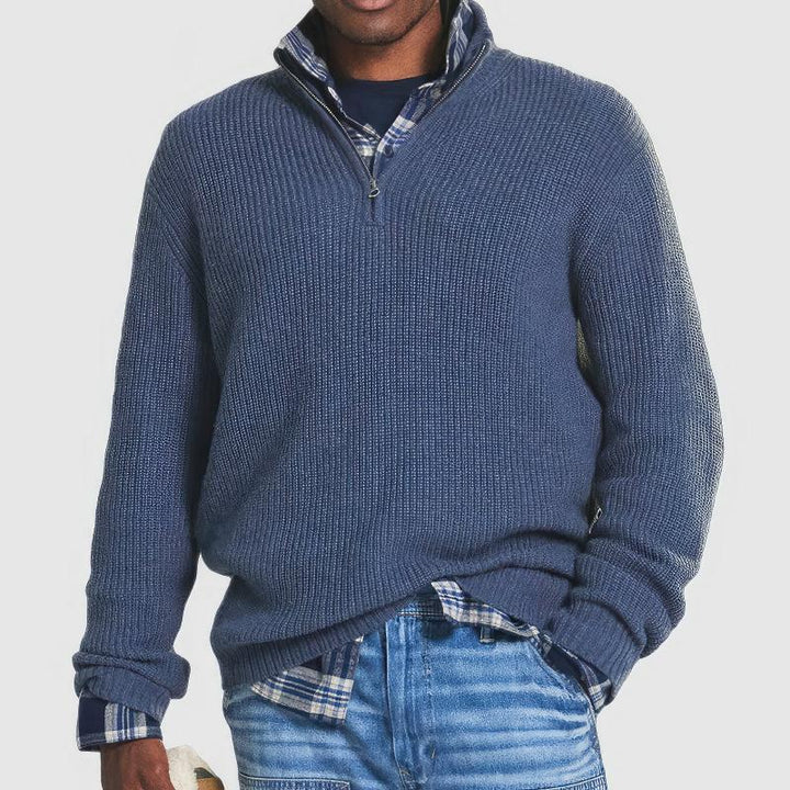 Finn | Strickpullover mit Reißverschluss für Herren