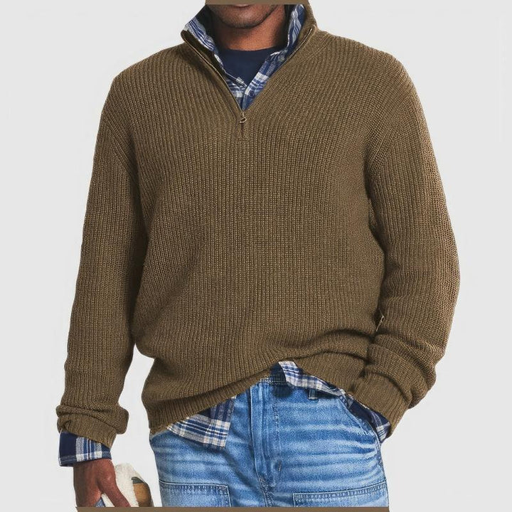 Finn | Strickpullover mit Reißverschluss für Herren