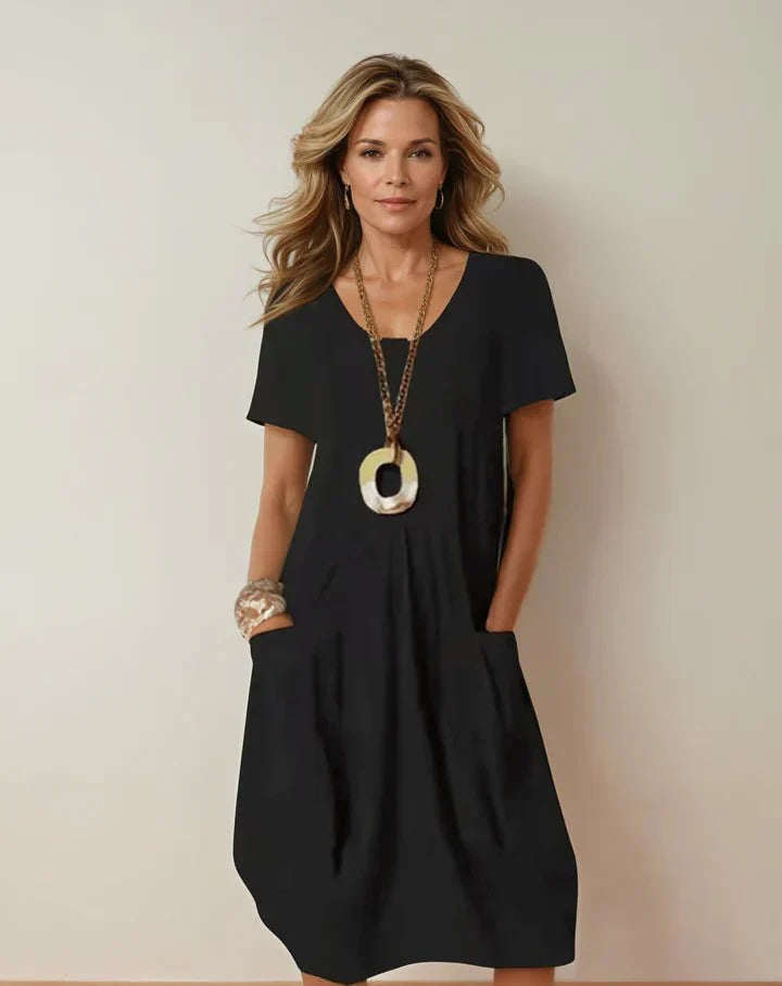 Anette – Lässiges, fließendes Kleid